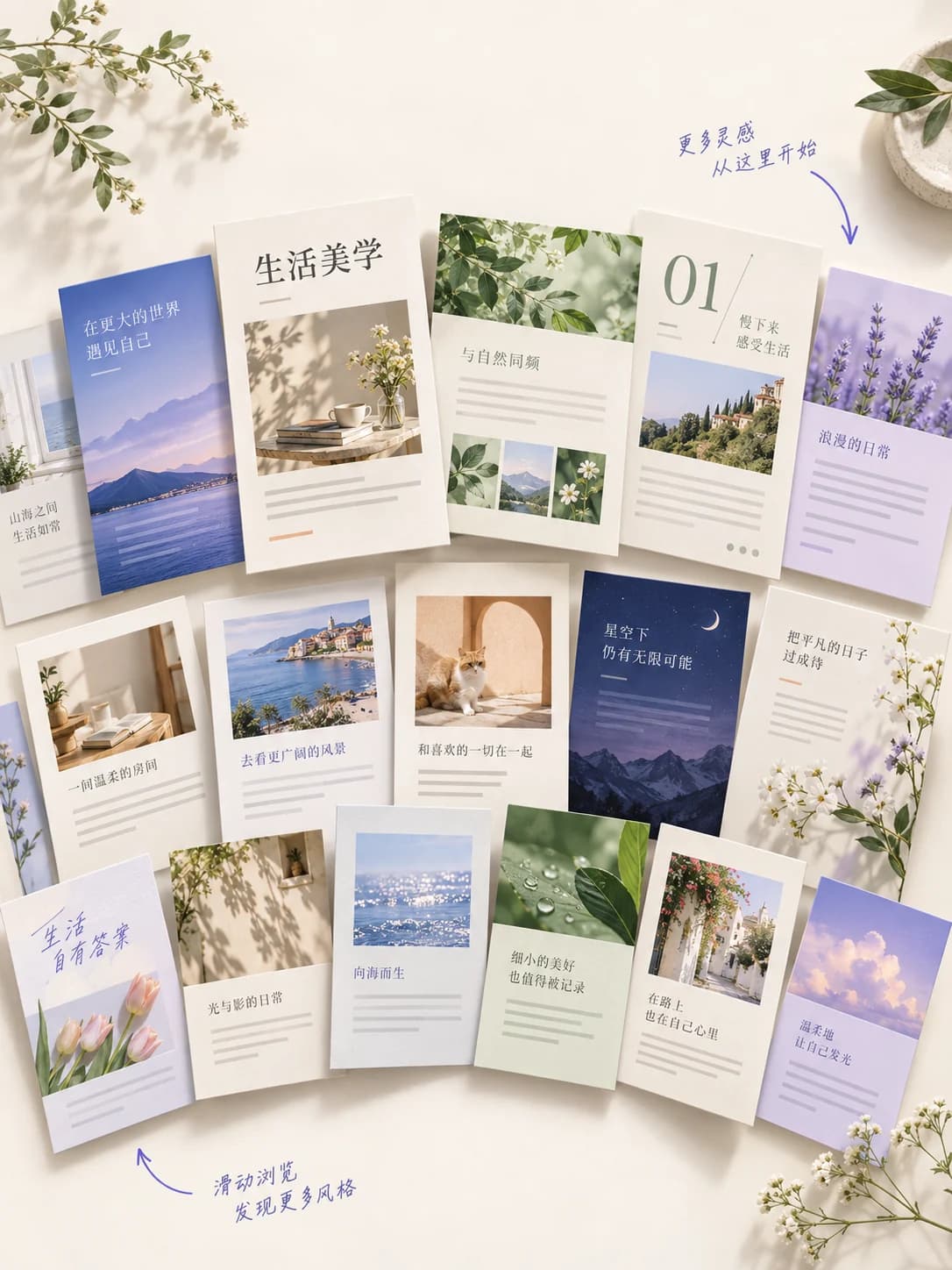 100+ 精选排版模板画廊